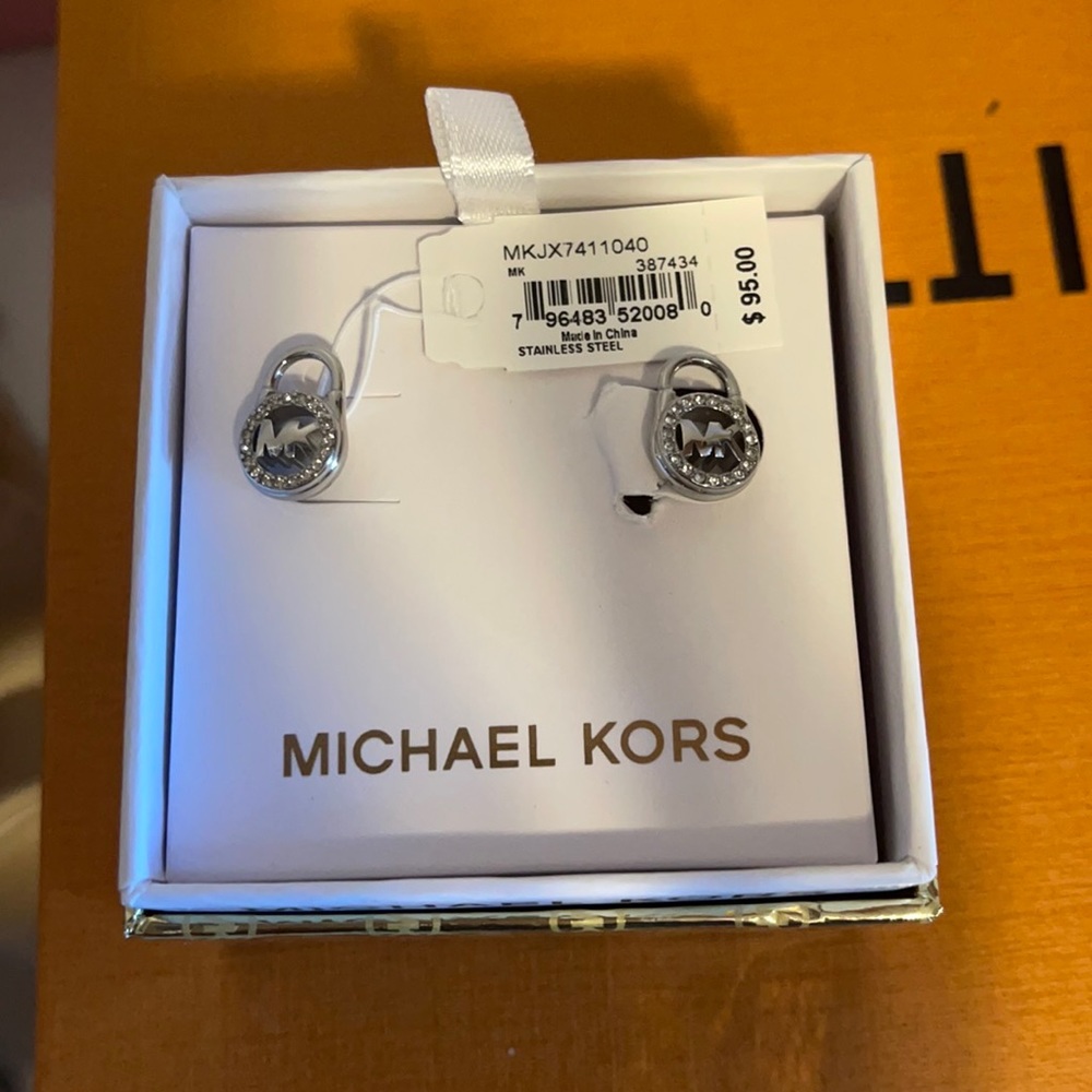 Michael kors lock earrings